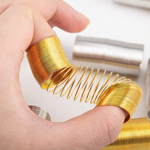 Edelstahl Memory-Draht Ring Loops Mehrlagige Spirale Perlen Wickeln Schmuckherstellung Zubehör Gold Silber
