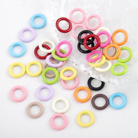 Colorful Alloy Jump Rings For DIY Jewelry Making Round Closed Connector Rings For Earrings Necklace Bracelet Craft Finding