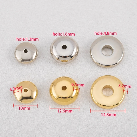 CCB Plastique Roue Intercalaires Perles Électroplaqué Donut Disque Perles Pour DIY Bijoux Fabrication Or Argent Couleur
