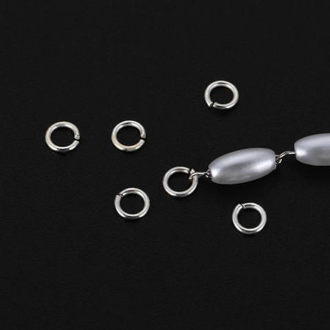 925 Sterling Silver Open Closed Jump Rings Connector DIY Handmade Jewelry Making Findings Accessories