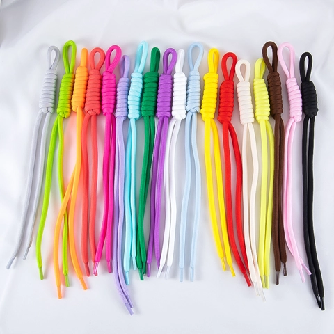 Cordon Tressé en Nylon Fait Main DIY Paracord Porte-clés Bijou de Téléphone Accessoires Multicolore Décoration de Sac