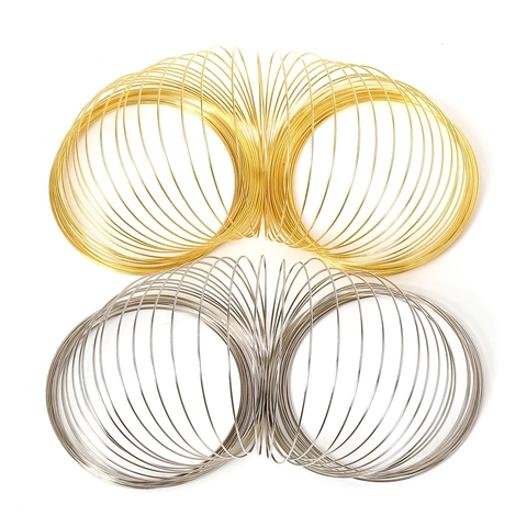 Iron Memory Steel Wire Coils For Jewelry Making DIY Bracelet Necklace Beading Wire Findings Accessories Gold Silver Plated