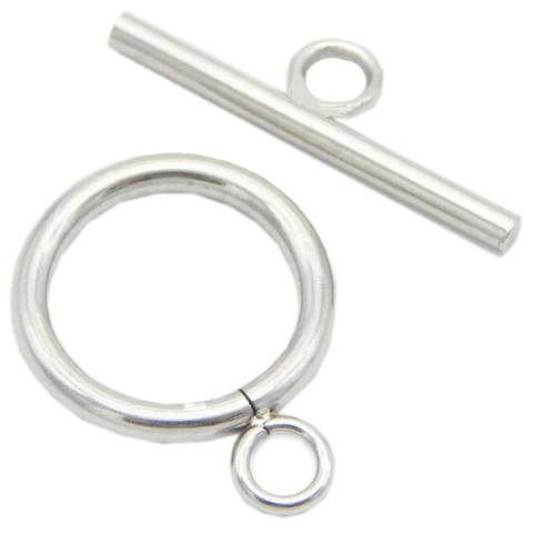 Fermoir OT en Acier Inoxydable Poli Anneau Rond et Connecteur Barre en T pour Accessoires de Fabrication de Bijoux DIY