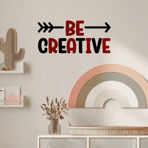 Be Creative Adesivi Murali Con Citazioni Motivazionali in PVC Removibile DIY Murale Artistico per Soggiorno Camera da Letto Ufficio