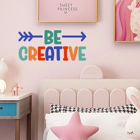 Be Creative Adesivi Murali Con Citazioni Motivazionali in PVC Removibile DIY Murale Artistico per Soggiorno Camera da Letto Ufficio