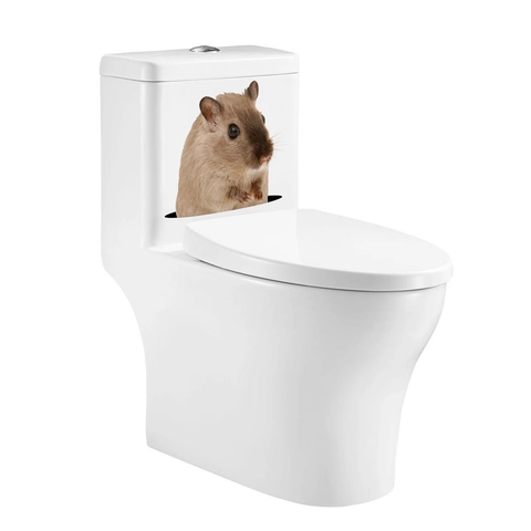 Creatieve 3D Dier Hamster Muursticker Waterdicht PVC Sticker Voor Toiletdeksel Koelkast Wasmachine Huis Badkamer Decoratie