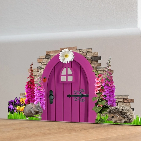 Creative Cartoon Mouse Hole Fairy Door PVC Wall Sticker Self Adhesive Floral Animal Skirting Line Decor For Living Room
