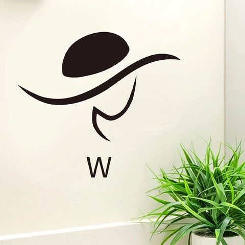 Pegatina De Inodoro Creativa Silueta Negra Para Baño Silueta De Hombre Y Mujer Letrero Decorativo PVC Impermeable Pegatina De Pared
