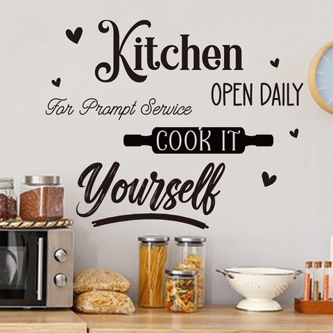 Funny Kitchen Wall Stickers PVC Black Rooster Quotes Welcome To My Mother Cluckin' Kitchen Wall Decals For Dining Room