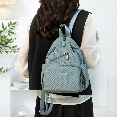 Große Kapazität Nylon Leinwand Brusttasche Für Damen Mehrfachtaschen Lässig Schulter Umhängetasche Reise Mode Mama Sling Tasche