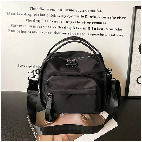 Borsa a Tracolla in Pelle PU di Grande Capacità per Donna Moda Minimalista Handbag Casual Crossbody Borsa Tinta Unita