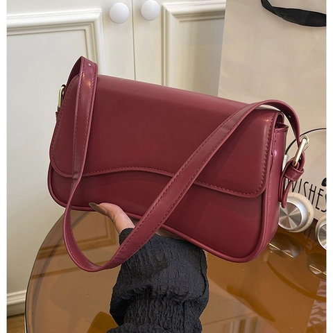 Borsa Sottobraccio Retro Donna 2025 in Pelle PU Con Pattina a Onde Borsa a Spalla Vielseitige Pendolare Borsa a Tracolla Motivo Coccodrillo Borsa a Mano Quadrata