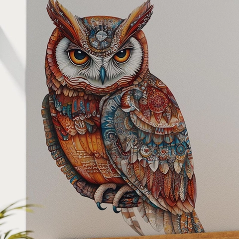 Bohemian Mandala Owl Wall Sticker Waterproof PVC Self Adhesive Decal For Bathroom Kitchen Living Room Home Art Decoration