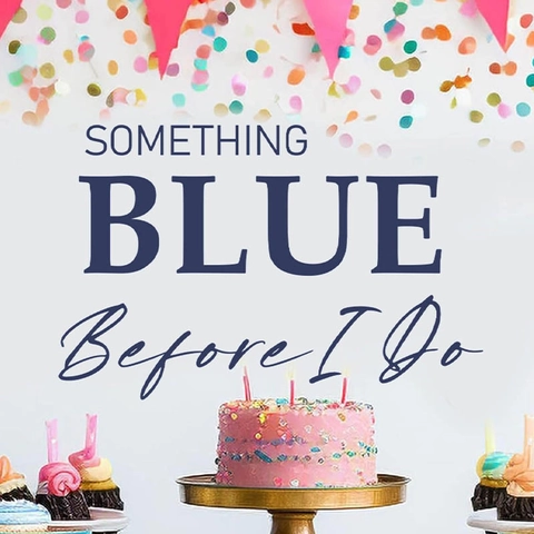 Something Blue Before I Do Citazione Inglese Adesivo da Parete PVC Decalcomania Rimovibile per Matrimonio Festa Decorazione