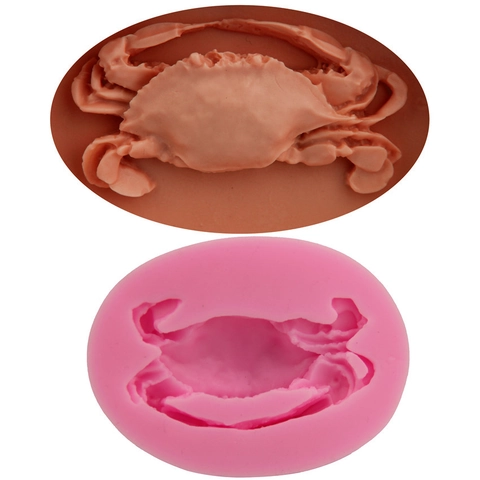 3D Krabbe Silikon Fondant Backform DIY Backen Schokolade Süßigkeiten Ton Werkzeuge Küche Dessert Dekorationswerkzeug