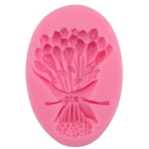 Stampo in Silicone Bouquet di Rose Fondente per Torta Fai da Te Fiori Cioccolato Strumento Pasticceria Rilievo Decorativo Sapone Argilla