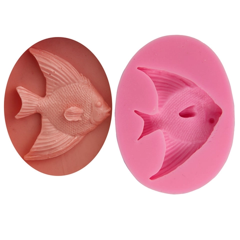 DIY Fischform Silikon Backform Für Fondant Kuchen Schokolade Mousse Gelee Tropische Fisch Muster Küche Backwerkzeug