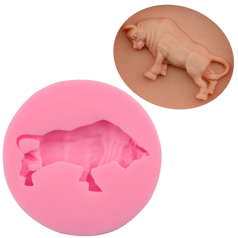 Stierform Silikon Kuchenform DIY Backwerkzeug Für Fondant Schokolade Gelee Seife Tier Muster Küche Backform