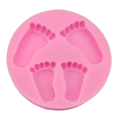 Fußabdruck Form Silikon Kuchenform DIY Backwerkzeug Für Fondant Schokolade Seife Dessert Dekoration