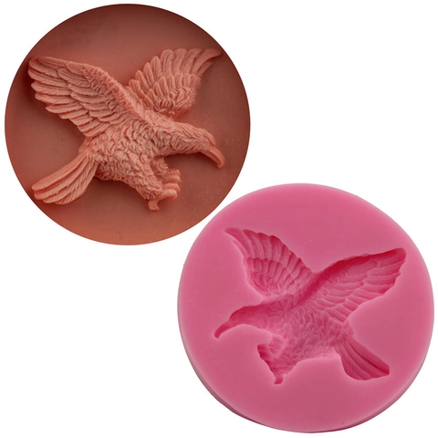 Soaring Eagle Silicone Fondant Mold Bird Theme Cake Decorating Tool For DIY Chocolate Soap Resin Clay Handcraft Baking Mold