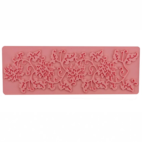 Florale Spitze Silikon Fondant Kuchenform Rebe Blume Muster Backwerkzeug Für Schokolade Mousse DIY Zuckerwerk Deko Zubehör