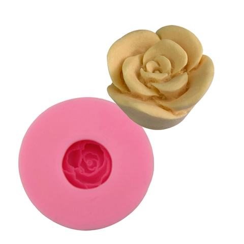 Stampo per Torte in Silicone a Forma di Rosa Strumento di Cottura DIY per Cioccolato Dessert Motivo Rosa 3D Rosa Silicone