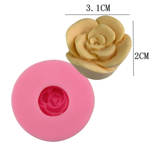 Stampo per Torte in Silicone a Forma di Rosa Strumento di Cottura DIY per Cioccolato Dessert Motivo Rosa 3D Rosa Silicone