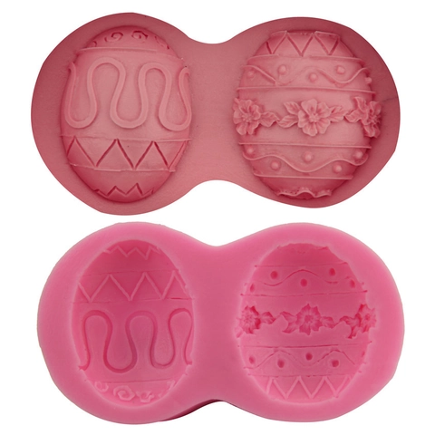 Osterei Silikon Fondant Kuchenform DIY Backwerkzeug Für Schokolade Seife Süßigkeiten Herstellung 3D Blumenmuster Küchenbackform