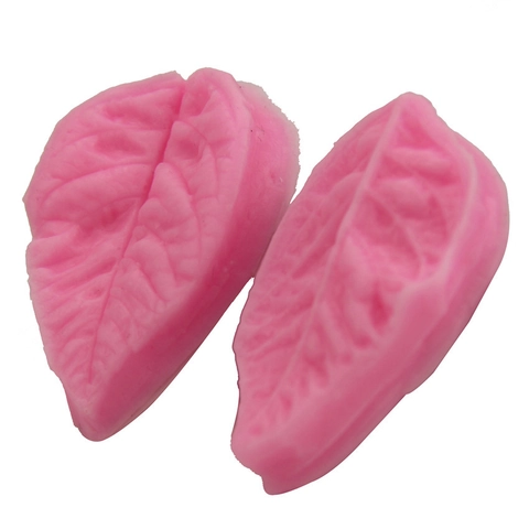 Realistische Blattstruktur Silikon Fondant Kuchenform Detaillierte Blattnerven Für Schokolade Mousse Gebäck DIY Backen Küchenwerkzeug Rosa