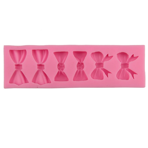Bow Silicone Fondant Cake Mold DIY Chocolate Baking Tool Bowknot Sugar Craft Decorating Tray For Cake Decorating