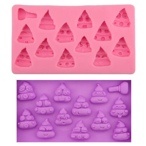 Kot-Emoji Silikonform Für DIY Backen Schokolade Süßigkeiten Fondue Hitzebeständig Neuheit Küche Backform Handwerk Werkzeug