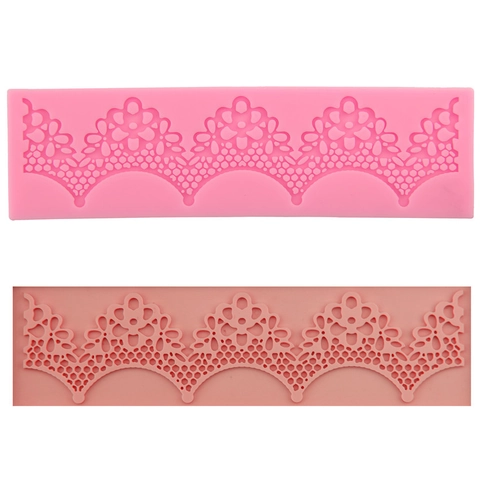 Silikon Spitze Kuchenform Fondant Blumenmuster Backen DIY Werkzeug Für Kuchendekoration Küche Bäckerei Europäischer Stil Form