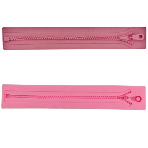 DIY Reißverschluss Form Silikon Fondant Kuchenform Professionelles Backen Dekoration Werkzeug Hitzebeständig Flexible Gebäckform Für Dessert Schokolade Handwerk