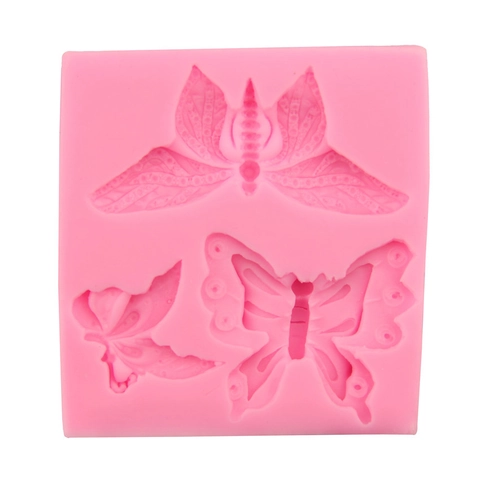 Schmetterling Silikon Fondant Form 3D Relief Schmetterling Muster Kuchen Dekorieren Schokolade Zucker Handwerk Form DIY Backwerkzeug