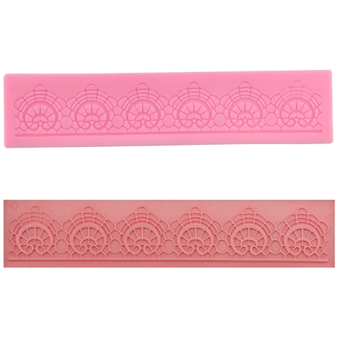 Silicone Lace Cake Mold Flower Border Relief Fondant Molding DIY Baking Tool For Cake Decoration Chocolate Sugar Craft