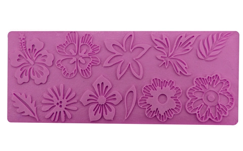 Molde de Silicona para Fondant con Hojas Florales Vintage Herramienta de Decoración de Bordes de Pasteles DIY para Chocolate