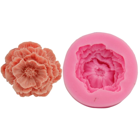 Blumengeformte Fondant Silikonform 3D Pfingstrose Rose Tortendekoration DIY Backwerkzeug Für Schokolade Seife Handwerk