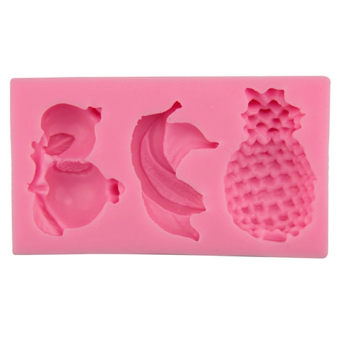 Ananas Banane Granatapfel Frucht Silikonform Für Fondant Kuchen Schokolade Süßigkeiten DIY Backwerkzeug Küchenzubehör