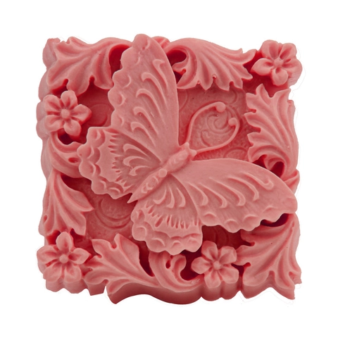 Stampo in Silicone 3D Farfalla Fiore Rilievo Per Torta Fondente Cioccolato Fai da Te Strumento Cottura Stampo per Sapone