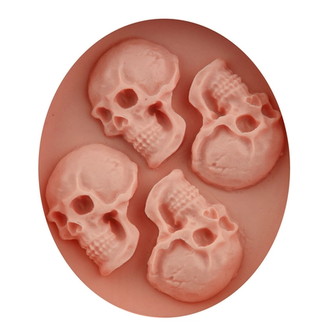 Schädel Silikon Kuchenform Mehrere Hohlräume DIY Backwerkzeug Für Schokolade Fondant Dekorative Halloween Schädel Form Zubehör