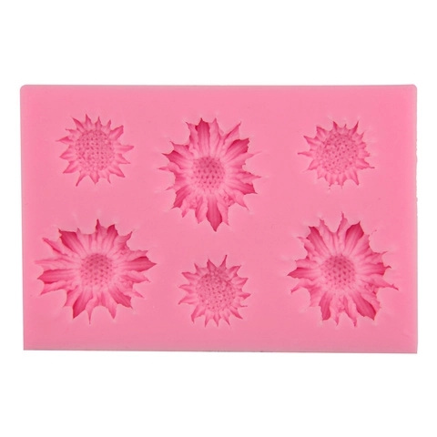 Sunflower Daisy Flower Shape Silicone Fondant Cake Mold Floral Chocolate Candy Baking Tool For DIY Sugar Craft Cake Decorating