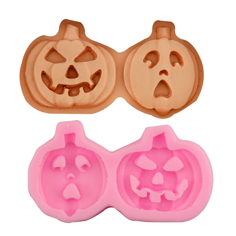 Halloween Pompoen Jack-O'-Lantern Siliconen Vorm Voor Fondant Chocolade Snoep Taart Decoratie DIY Bakgereedschap Accessoires