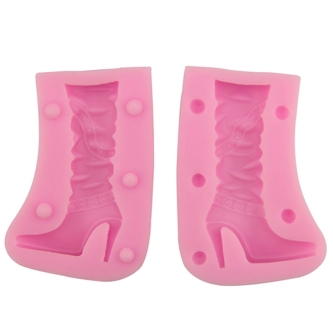 Stampo per Torte a Forma di Scarpe con Tacco Alto in Silicone per Decorazione Fondente Cioccolato Fai da Te Cucina