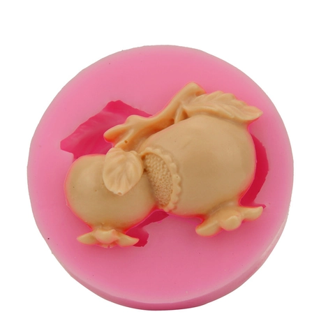 Süße Granatapfelform Silikon Kuchenform DIY Backwerkzeug Für Schokolade Gelee Zuckerkunst Hitzebeständige Silikon Pink Werkzeug