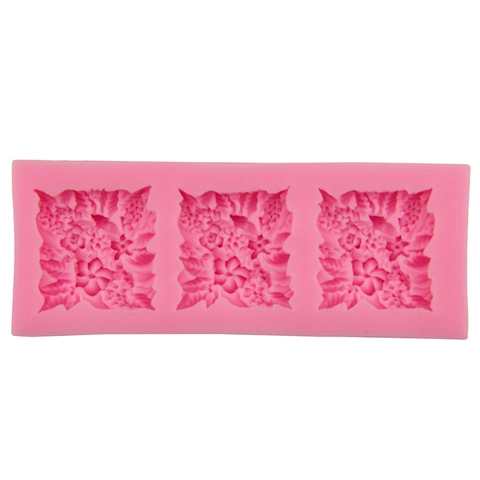 Stampo in Silicone per Torte a Fiori Rilievo Strumento da Forno per Fondant per Cioccolato Sapone Decorazione DIY