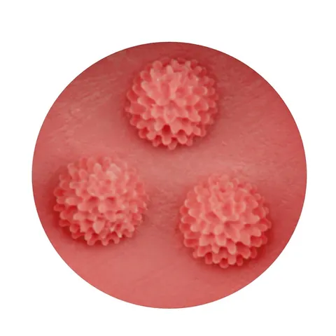 Stampo per Torte in Silicone a 3 Cavità a Forma di Fiore Fai-da-Te Fondente Cioccolato Sapone Fatto a Mano Bacche Artigianato in Resina