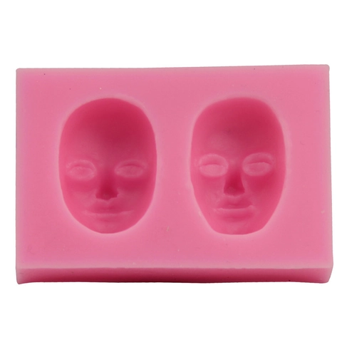 Human Face Mask Shape Silicone Cake Mold DIY Fondant Baking Tool For Chocolate Soap Ice Cube Tray Creative Sugarcraft Mold
