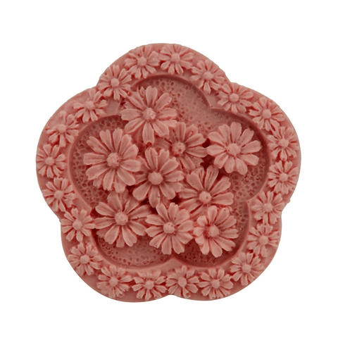 Gänseblümchen Silikon Kuchenform 3D Relief Blumenmuster Fondant Schokolade Backwerkzeug Für DIY Handgemachte Seife Gelee Mousse