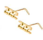 Gotisch Roestvrij Staal Engel Cijfers Neuspiercing Voor Dames Heren L-Vormig Body Piercing Sieraden Goud Zilver Kleur Cadeau