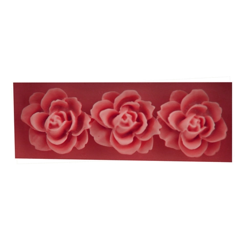 Dreifache Rose Blume Geformte Silikonform Für Fondant Schokolade Kuchen Backen DIY Handwerk Zufällige Farbe Flexible Küche Tool